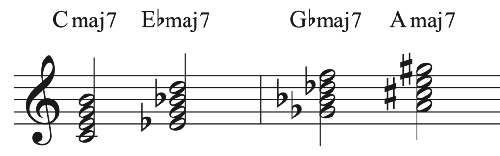 Jazz Piano Chords in 3rds